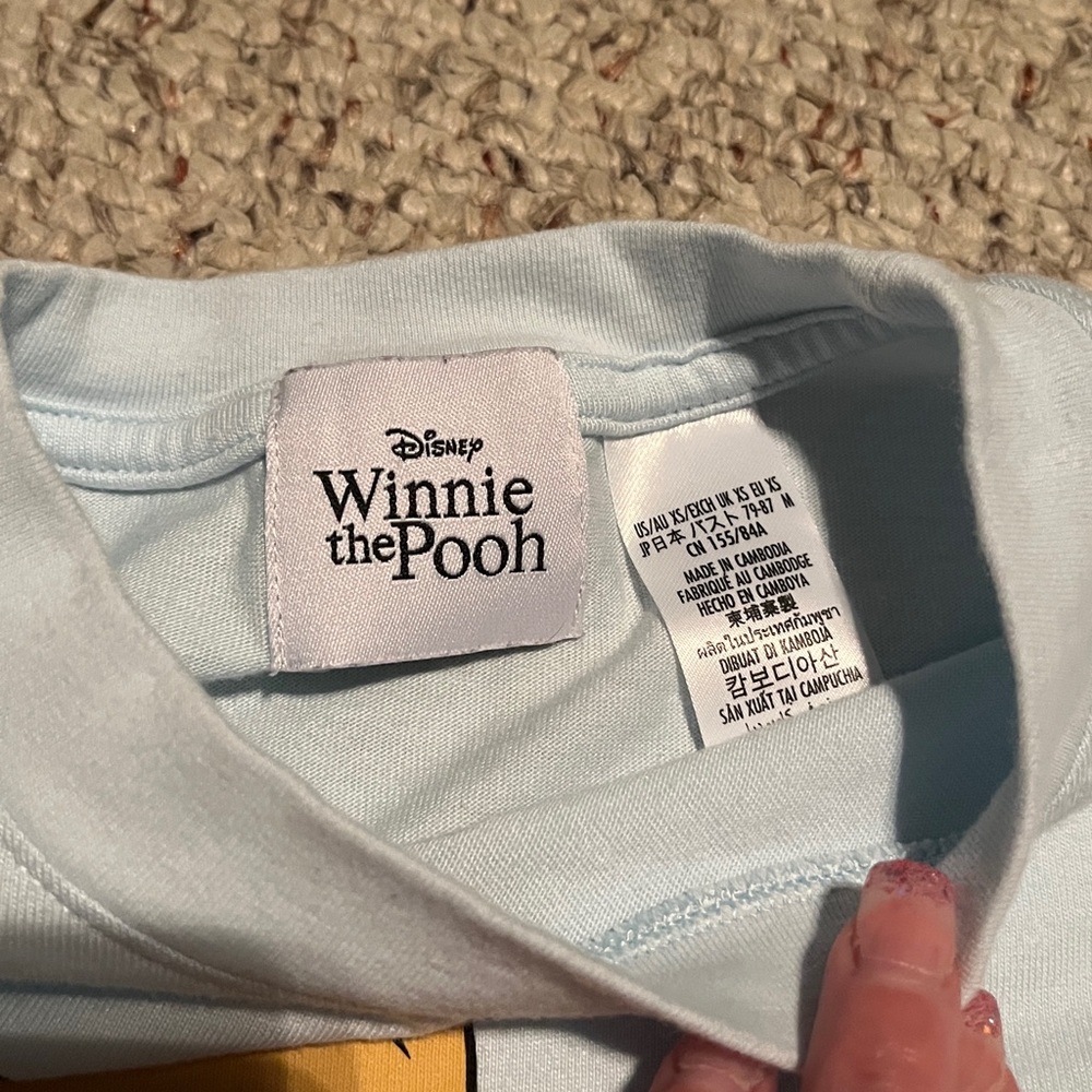 Disney Winnie the Pooh and Piglet Cropped Tee - Picture 2 of 4